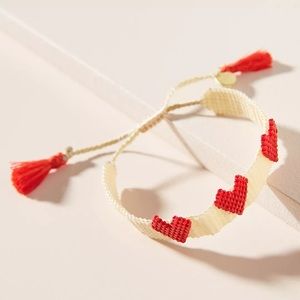 Red Heart Trio Bracelet